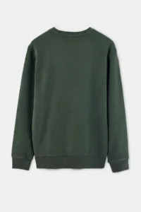 TRENDYOLMİLLA MEN Green Regular/Comfortable Pattern Soft Touch Sweatshirt - Image 9