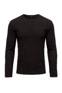 TRENDYOLMİLLA MEN Dark Brown Regular/Rahat Pattern Waffle textured Knitting Sweatshirt - Image 6