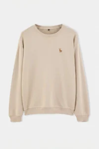 TRENDYOLMİLLA MEN Stone Oversized/Rahat Pattern Geyik Embroidered Sweatshirt - Image 6