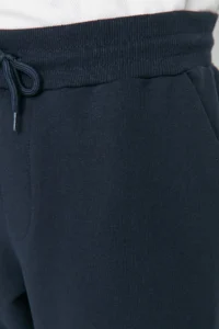 TRENDYOLMİLLA MEN NAVY BLUE Basic Regular/Normal Cut Tyre Hem Jogger Sweatpants - Image 8