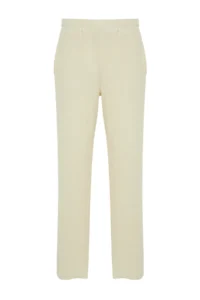 TRENDYOLMİLLA MEN Ecru /Wide Leg textured Wrinkle-Resistant Hidden Corded One Piece Sweatpants - Image 7