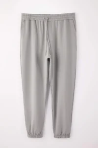TRENDYOLMİLLA MEN Plus Size Gray Oversized/Wide Cut Sweatpants - Image 2