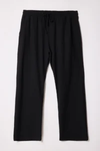 TRENDYOLMİLLA MEN Black Plus Size Oversized/Wide Cut textured Loose Sweatpants - Image 4