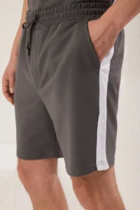 TRENDYOLMİLLA MEN Anthracite Top Oversized Bottom Regular Panel Detailed Tracksuit - Image 3