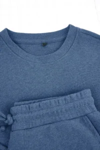 TRENDYOLMİLLA MEN Indigo Regular Cut 3 Sets Paket textured Tracksuit - Image 11