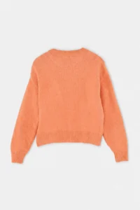 TRENDYOLMİLLA Salmon Wide Pattern Soft textured Basic Knitwear Sweater - Image 8