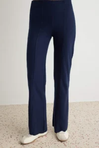 TRENDYOLMİLLA Black Thessaloniki ribbed Regular/Normal Cut Knitting Bottom - Top Set - Image 3