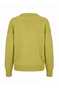TRENDYOLMİLLA Wardrobe Essentials Oil Green Woolly Premium Thread Basic Wide Pattern Knitwear Sweater | - Image 10