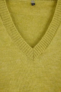 TRENDYOLMİLLA Wardrobe Essentials Oil Green Woolly Premium Thread Basic Wide Pattern Knitwear Sweater | - Image 9
