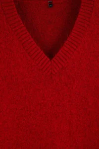 TRENDYOLMİLLA Red Wardrobe Essentials Woolly Premium Thread Basic Knitwear Sweater - Image 6