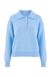 TRENDYOLMİLLA Wardrobe Essentials Baby BLUE Woolly Basic Wide Pattern Special Thread Knitwear Sweater - Image 6