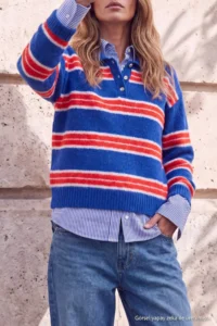 TRENDYOLMİLLA Wardrobe Essentials Saks BLUE*001 Woolly Basic Wide Pattern Special Thread Knitwear Sweater - Image 3