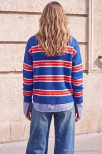 TRENDYOLMİLLA Wardrobe Essentials Saks BLUE*001 Woolly Basic Wide Pattern Special Thread Knitwear Sweater - Image 4