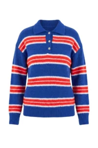 TRENDYOLMİLLA Wardrobe Essentials Saks BLUE*001 Woolly Basic Wide Pattern Special Thread Knitwear Sweater - Image 5