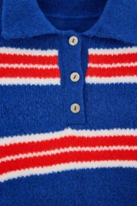 TRENDYOLMİLLA Wardrobe Essentials Saks BLUE*001 Woolly Basic Wide Pattern Special Thread Knitwear Sweater - Image 6