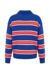 TRENDYOLMİLLA Wardrobe Essentials Saks BLUE*001 Woolly Basic Wide Pattern Special Thread Knitwear Sweater - Image 7