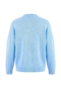 TRENDYOLMİLLA Wardrobe Essentials BLUE Soft textured V-neck Knitwear Sweater - Image 7