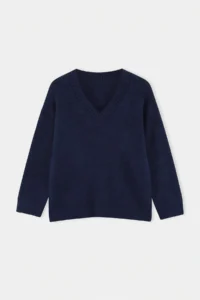 TRENDYOLMİLLA Wardrobe Essentials NAVY BLUE Basic Wide Pattern Soft textured Knitwear Sweater | - Image 6