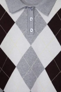 TRENDYOLMİLLA Gray Premium Thread/Special Thread Baklava Patterned Knitwear Sweater - Image 6