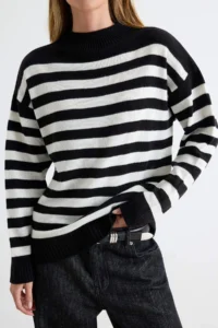 TRENDYOLMİLLA Black-Burgundy Basic 2 Sets Paket Knitwear Sweater - Image 3