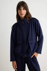 TRENDYOLMİLLA NAVY BLUE relaxed/Rahat Pattern High Neck Soft/Soft Touch Knitting Bottom - Top Set - Image 2