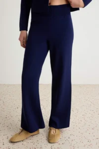 TRENDYOLMİLLA NAVY BLUE High Neck Napolyon buttoned Knitwear Bottom - Top Set - Image 3