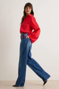 TRENDYOLMİLLA BLUE High Waist Straight jeans - Image 2
