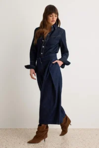TRENDYOLMİLLA DARK BLUE High Waist Baggy jeans - Image 2