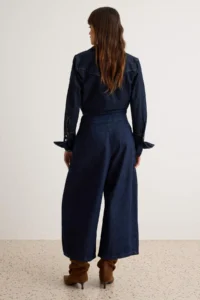 TRENDYOLMİLLA DARK BLUE High Waist Baggy jeans - Image 4