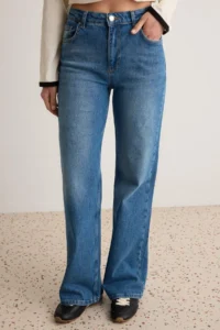 TRENDYOLMİLLA BLUE High Waist Wide Leg jeans - Image 3