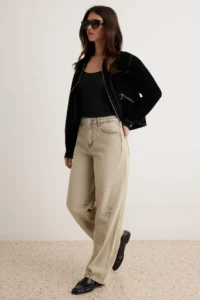 TRENDYOLMİLLA Gray High Waist barrel jeans