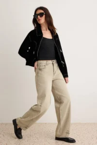 TRENDYOLMİLLA Gray High Waist barrel jeans - Image 2