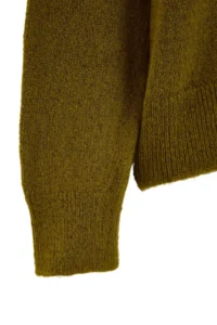 TRENDYOLMİLLA Wardrobe Essentials Oil Green Thick Soft Oversized Knitwear Sweater - Image 7