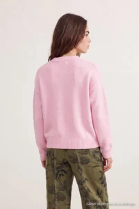 TRENDYOLMİLLA petite PINK V-neck Soft textured Knitwear Sweater - Image 4