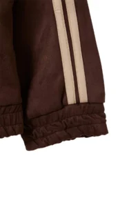 TRENDYOLMİLLA Brown Oversized Pattern Kontrast Napolyon buttoned Suede Coat - Image 3
