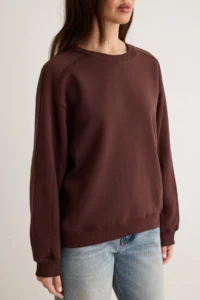 TRENDYOLMİLLA Brown Thick Stitching Detailed Oversized/Wide Cut Knitting Sweatshirt - Image 3