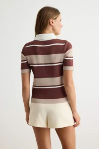 TRENDYOLMİLLA Beige Summer Premium Special Thread Knitwear Blouse - Image 4