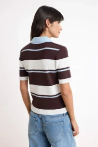TRENDYOLMİLLA Brown Summer Premium Special Thread Knitwear Blouse - Image 4