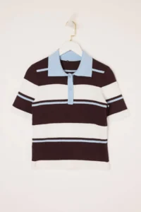 TRENDYOLMİLLA Brown Summer Premium Special Thread Knitwear Blouse - Image 5
