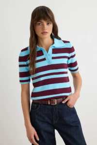 TRENDYOLMİLLA Burgundy*001 Summer Premium Special Thread Knitwear Blouse