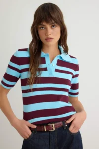 TRENDYOLMİLLA Burgundy*001 Summer Premium Special Thread Knitwear Blouse - Image 2