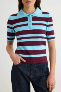 TRENDYOLMİLLA Burgundy*001 Summer Premium Special Thread Knitwear Blouse - Image 3