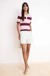TRENDYOLMİLLA PINK Summer Premium Thread Knitwear Blouse - Image 2