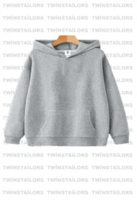 twins tailors Unprinted 2 Pack Unisex Red-Grey Hooded Children's School Sweatshirt with Fleece Inside - Image 4