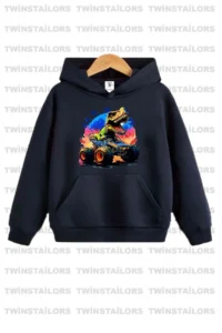 twins tailors Game console Printed Unisex Double Pack Saks Blue-Navy Blue Hooded Kids Sweatshirt Hoodie - Image 3