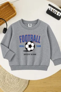 twins tailors Football And Dinosaur Printed 3-Pack Unisex Grey-Brown-Black Kids Sweatshirts - Image 2