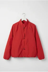 Drop by TrendyolMilla Red Oversized Lined snaps Buttoned Parachute Jacket - Image 4