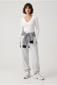 Drop by TrendyolMilla Adjustable 3 Yarn Brushed Sweatpants Gray