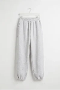 Drop by TrendyolMilla Adjustable 3 Yarn Brushed Sweatpants Gray - Image 4