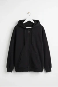 Drop by TrendyolMilla Oversized Hooded Zippered with pocket Cardigan - Image 4